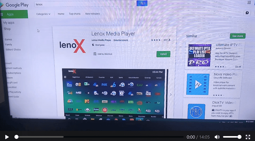 How to Install Lenox Media Player App Video Tutorials