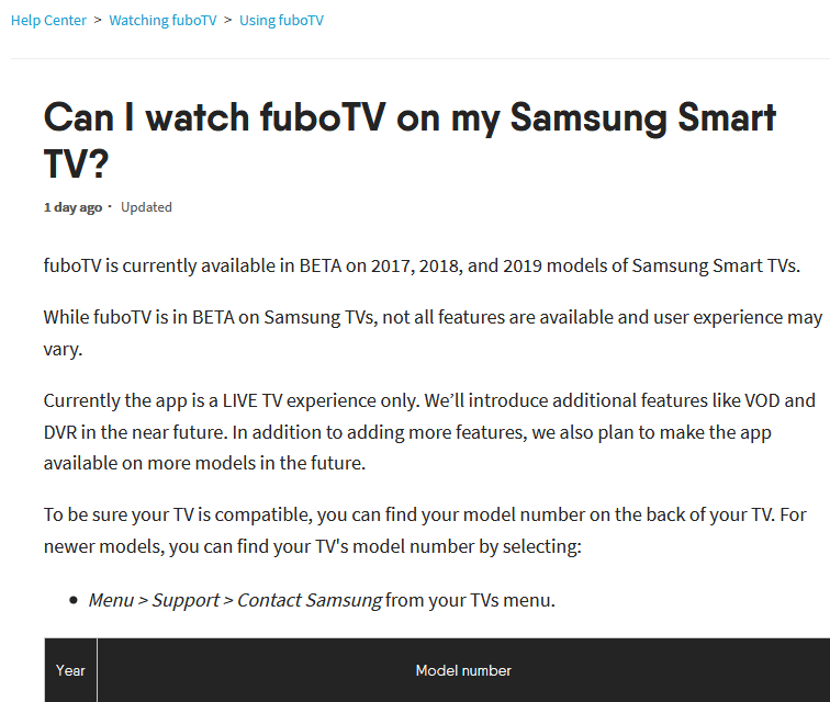 fubotv on samsung smart tv