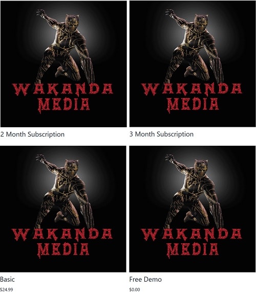 Wakanda Media Free Trial, Wakanda Media Subscription