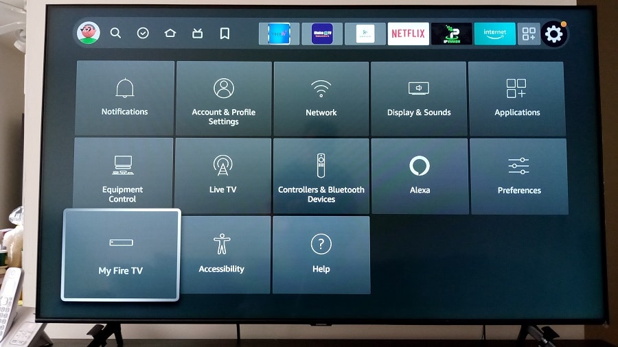 Highlight and Select My Fire TV
