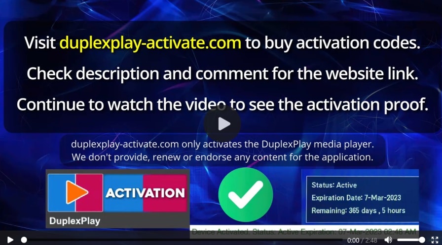 How to Activate DuplexPlay App with Gift Codes Video Tutorial