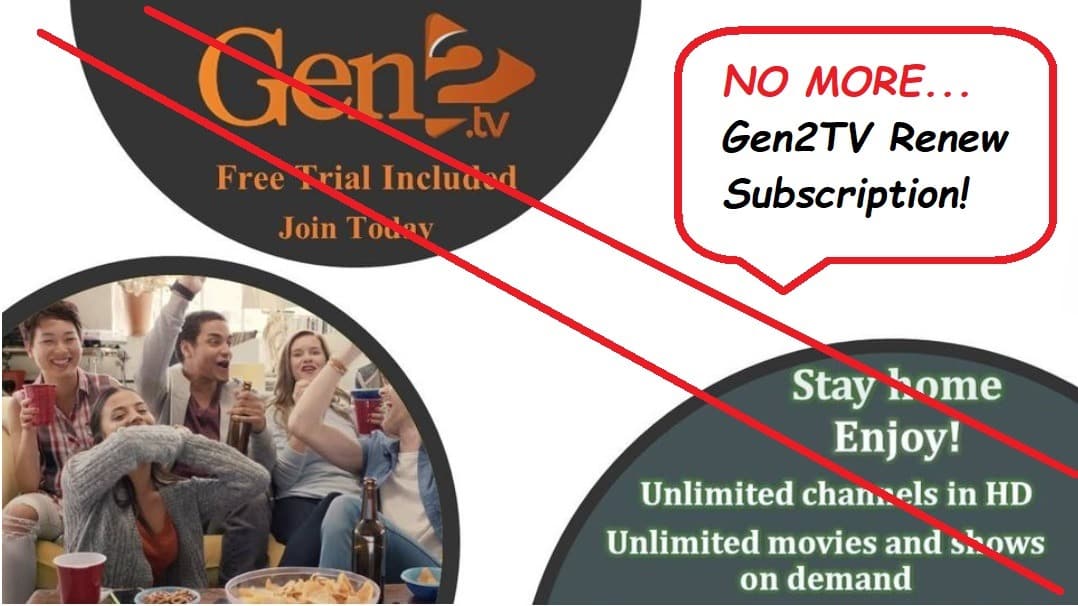 Gen2TV Renew Subscription - Watch TV Online