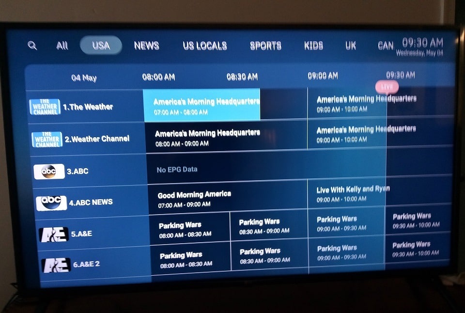 EPG/TV Guide