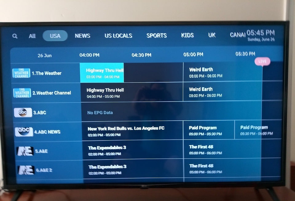 EPG / TV Guide