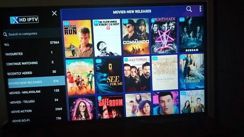 Xtremehd IPTV Review of VOD Movie Categories