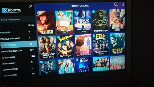 VOD TV Series Categories