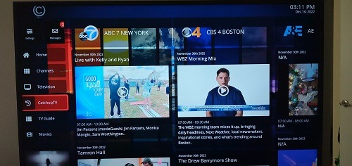 CatchUp TV Section