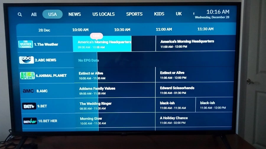 EPG / TV Guide