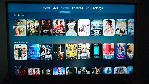 VOD Movies Section