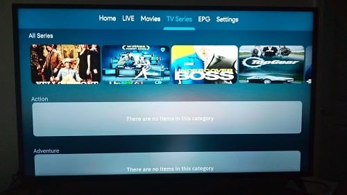 VOD TV Series Section