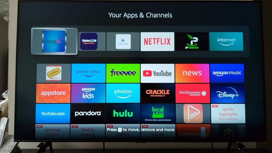 Apps and Channels Section