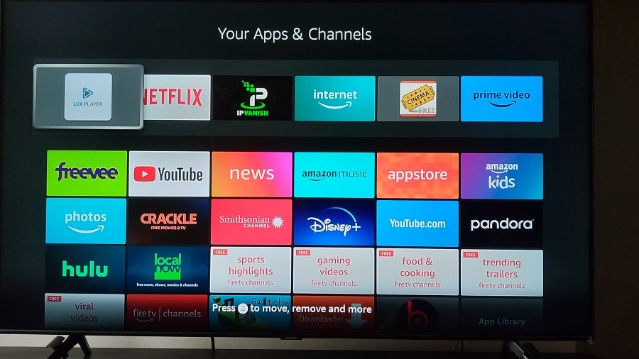 Your Apps & Channels Screen