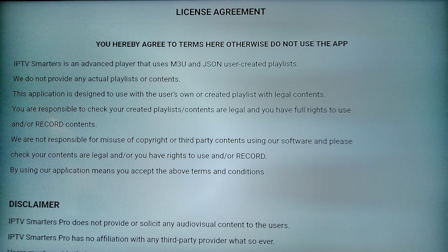 Read License Agreement