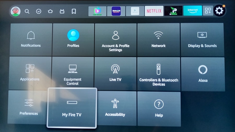 Highlight and Select My Fire TV