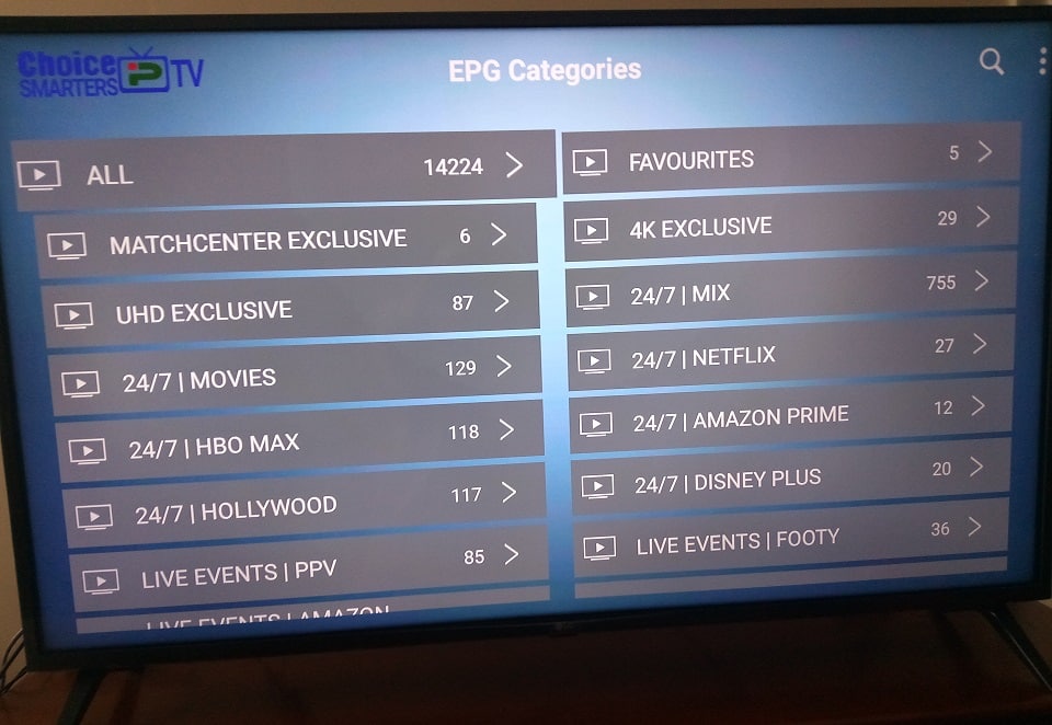 EPG / TV Guide