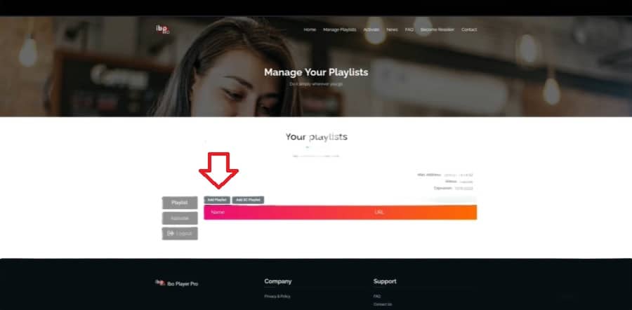IBO Player Pro - Upload Playlist