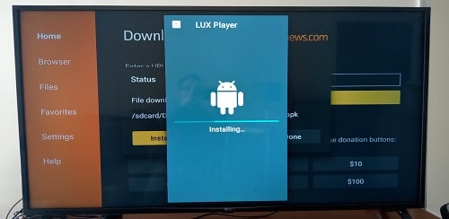 LUX Player Apk Installing