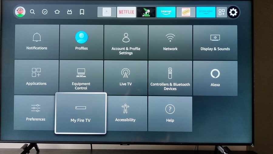 Highlight and Select My Fire TV