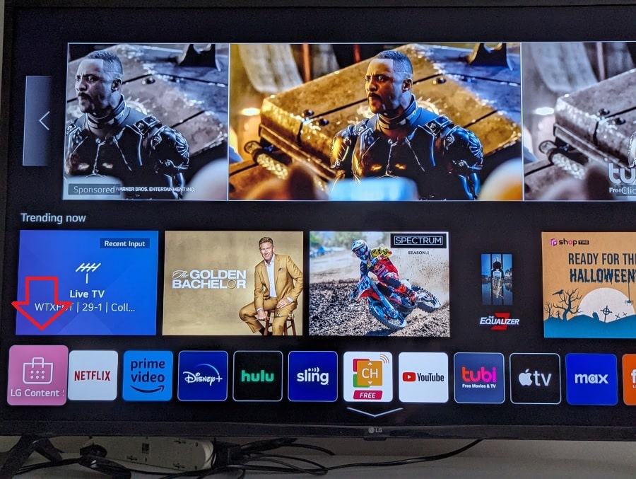 LG Smart TV Home Screen - IBO Player LG Store