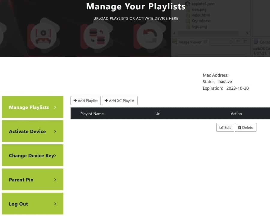 Manage Playlist