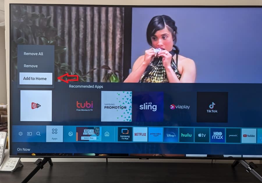 Add Samsung TV IBO Player to Home Screen