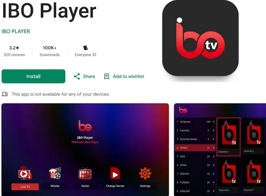 IBO Player - Google Play Store