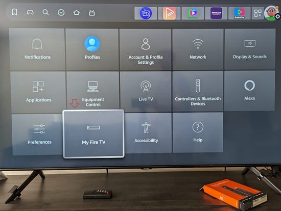 Select My Fire TV