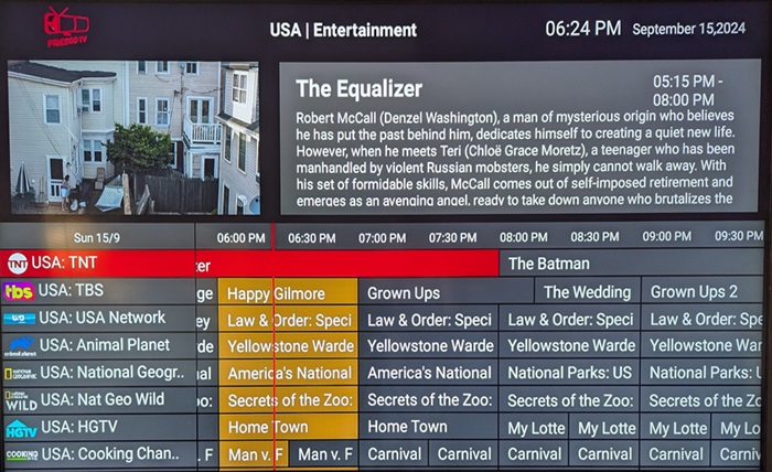 EPG - Live Channel Preview