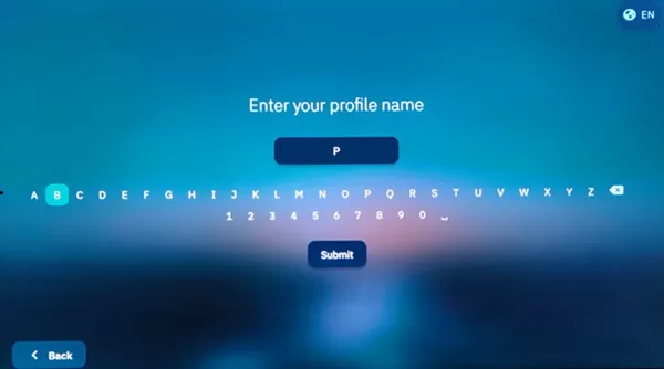 Enter Profile Name