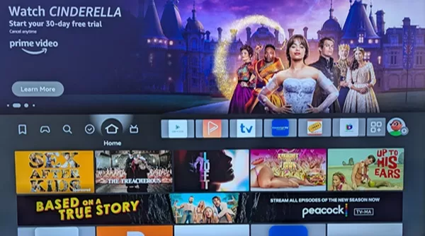 Back to the Amazon Firestick Home Screen