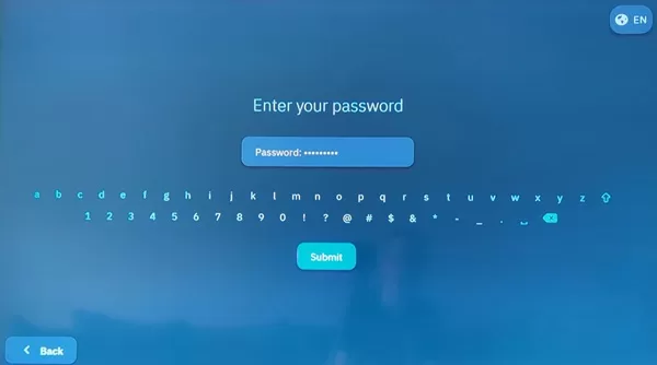 Type in Password