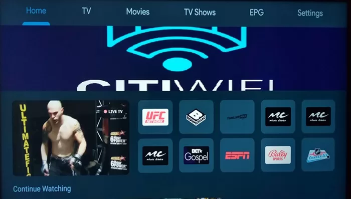 XPlay Home Screen