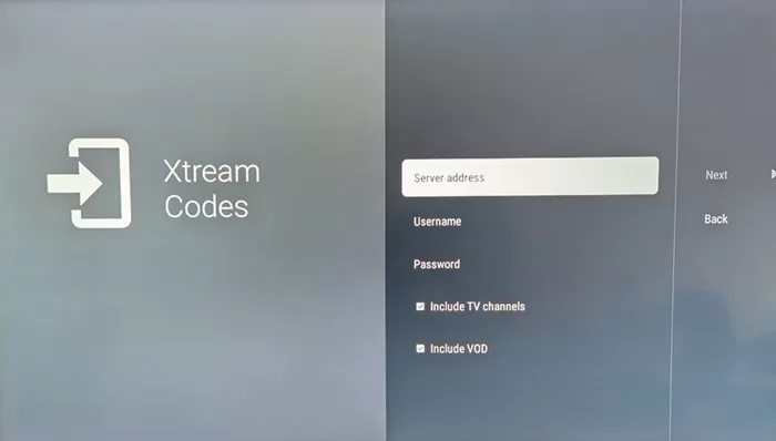 Select Server Address