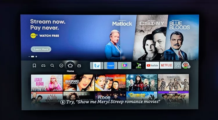 Firestick 4K Max Home Screen