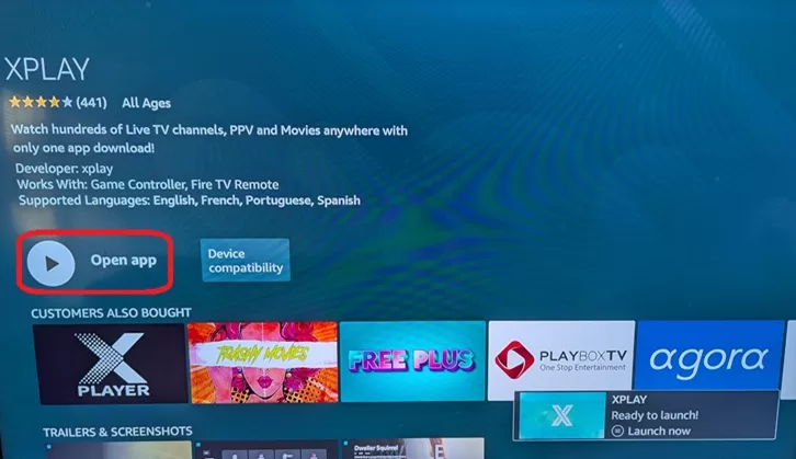 XPlay on Firestick