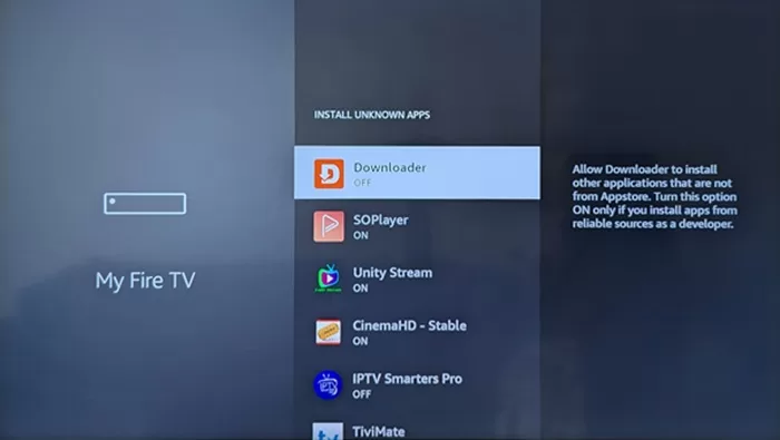 Select Downloader OFF