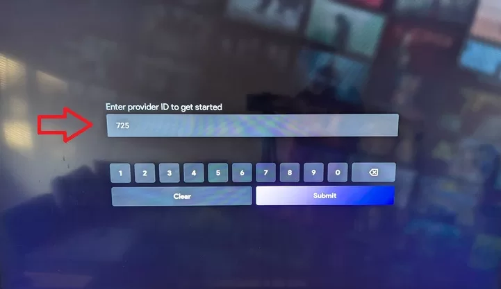 Type in the Provider ID