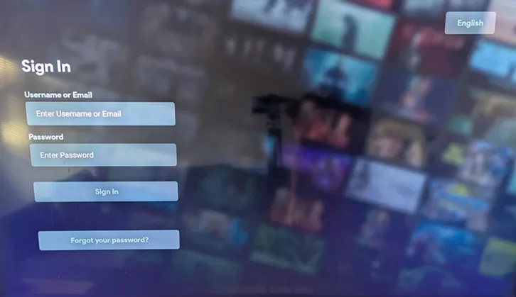 Sig In Screen