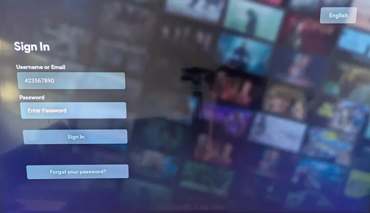 Select the Password Field