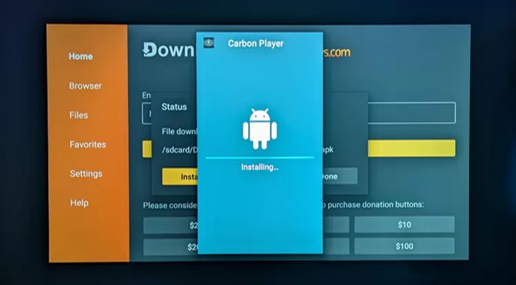Install Carbon Player
