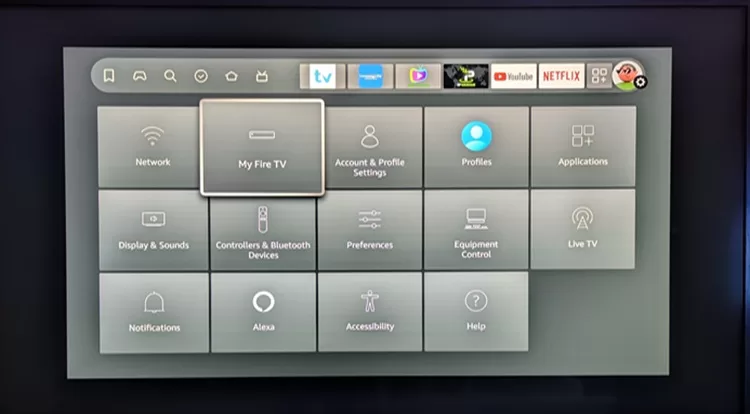 Select My Fire TV