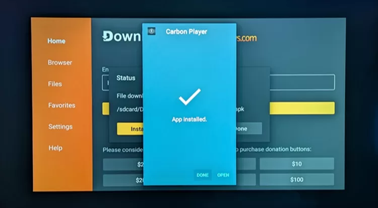 Select Done Button 