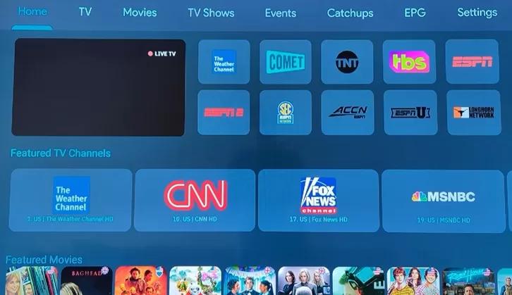 XPlay Home Screen
