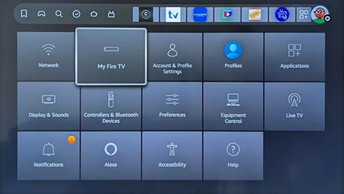Select My Fire TV 