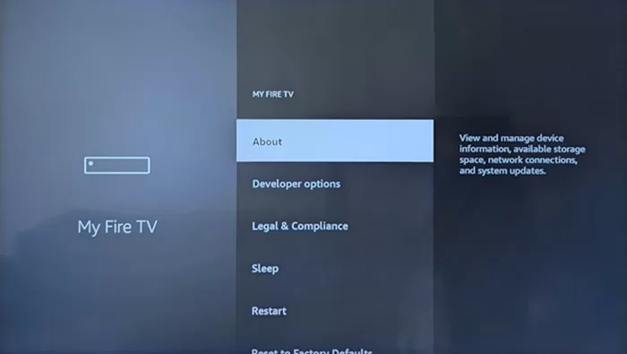 My Fire TV Screen Appears