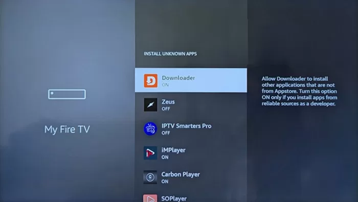 Install Unknown Apps Window Appears