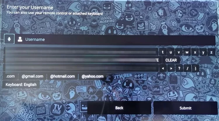 Enter Username