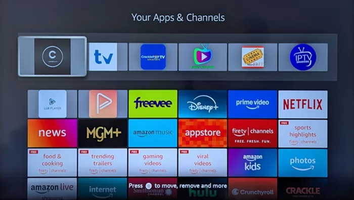 Your Apps & Channels Window Appears
