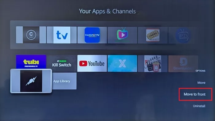 Select More to Front