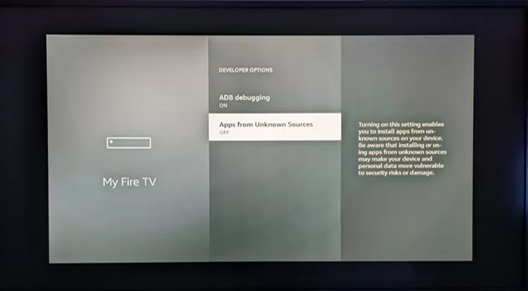 Apps from Unknown Sources is OFF